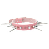 Women's Punk Spike Collar Necklace - Black - Spike Collar Necklace - PU Leather - image 17