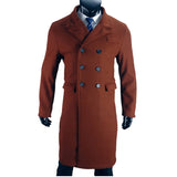 Men's Stylish Business Casual Overcoat - Grey - Jacket - 2XL - Polyester - image 14