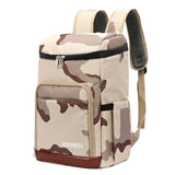 Thermal Insulated Food Drink Backpack - Brown - Camouflage / Cooler - L - Oxford Nylon - image 4