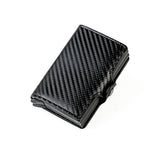Unisex RFID Popup Card Holder - Brown - RFID Popup Card Wallet - 3.93 x 2.75 x 0.78" - PU Leather - image 5