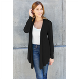 Women's Lightweight Open Front Cardigan - Black - Cardigan - 3XL - Rayon - image 18