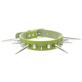 Women's Punk Spike Collar Necklace - Black - Spike Collar Necklace - PU Leather - image 18