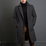 Men's Elegant 3/4 Casual Business Coats - Khaki - Jacket - 3XL - Polyester - image 9
