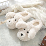 Women's Fluffy Winter Slippers - Coffee - Cow Slides - 36-37 - Plush - image 11