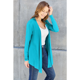 Women's Lightweight Open Front Cardigan - Sky Blue - Cardigan - 3XL - Rayon - image 6