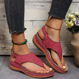 Women's Summer Slip On Sandals - Black - Slip On Sandals - 43 B - PU Leather - image 48