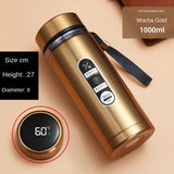 Stainless Steel Sensor Thermoses - Gold - Smart Display / Thermos Water Bottle - 1000ML - Stainless Steel - image 4