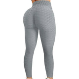Women's Stretch Push Up Yoga Pants - Light Gray - Pants - XL - image 6