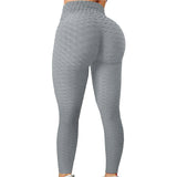 Women's Stretch Push Up Yoga Pants - Light Gray - Pants - XL - image 4