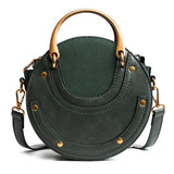 Handbags Women's Round Crossbody Bag - Brown - Crossbody Bag - Small - PU Leather - image 19