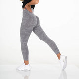 Funki Buys | Pants | Women's Camouflage Fitness L... - Blue - Camouflage Fitness Yoga Pants / L / Spandex/Polyester - image 4