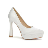Women's Elegant Satin High Heel Pumps - Pink - 1 / 12cm Heel - 41 B - PU Patent Leather - image 39