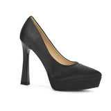 Women's Elegant Satin High Heel Pumps - Pink - 1 / 12cm Heel - 41 B - PU Patent Leather - image 15