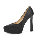 Women's Elegant Satin High Heel Pumps - Pink - 1 / 12cm Heel - 41 B - PU Patent Leather - image 45