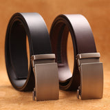 Men's Leather Handmade Automatic Belts - Black - Men's Belt - 135cm - Genuine Leather - image 11