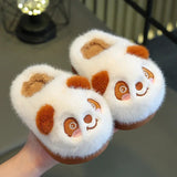 Women's Cute Cartoon Panda Slippers - Black - Slippers - 36-37 - Plush - image 3