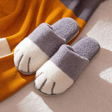 Women's Cute Cat Paw Slippers - Pink - Paw Slippers - 44-45 - Plush - image 6