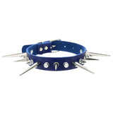 Women's Punk Spike Collar Necklace - Black - Spike Collar Necklace - PU Leather - image 20
