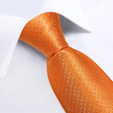 Men's 3 Pcs Stylish Geometric Tie Set - Orange - Necktie / 7981 - One Size - Polyester - image 4