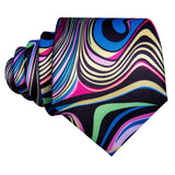 Funki Buys | Neckties | Men's 3 Pcs Vibrant Swirls Formal Tie Set