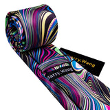Funki Buys | Neckties | Men's 3 Pcs Vibrant Swirls Formal Tie Set