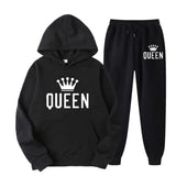 Women's Thickened Hooded Sweat Suit - Pink - 3XL - Polyester - image 4