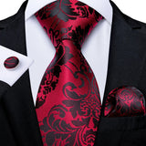 Funki Buys | Neckties | Men's 3 Pcs Shades of Red Formal Tie Sets