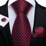 Funki Buys | Neckties | Men's 3 Pcs Shades of Red Formal Tie Sets