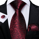 Funki Buys | Neckties | Men's 3 Pcs Shades of Red Formal Tie Sets