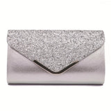 Handbags Women's Evening Clutch Purse - Silver - Clutch Purse - Small - Satin - image 22