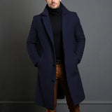 Men's Elegant 3/4 Casual Business Coats - Khaki - Jacket - 3XL - Polyester - image 12