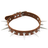 Women's Spike Collar Gothic Necklace - Black - Spike Collar Necklace - PU Leather - image 33