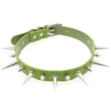 Women's Spike Collar Gothic Necklace - Black - Spike Collar Necklace - PU Leather - image 29