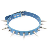 Women's Spike Collar Gothic Necklace - Black - Spike Collar Necklace - PU Leather - image 25