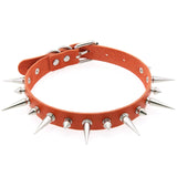 Women's Spike Collar Gothic Necklace - Black - Spike Collar Necklace - PU Leather - image 24