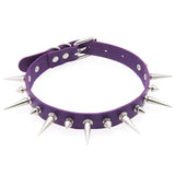 Women's Spike Collar Gothic Necklace - Black - Spike Collar Necklace - PU Leather - image 27