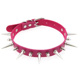 Women's Spike Collar Gothic Necklace - Black - Spike Collar Necklace - PU Leather - image 22
