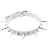 Women's Spike Collar Gothic Necklace - Black - Spike Collar Necklace - PU Leather - image 32