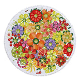 Fruit Printed Beach Mat Towel Throw - Blue - STJ14-8 / Fruit Towel - Large - Microfibre - image 31