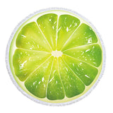 Fruit Printed Beach Mat Towel Throw - Green - 1 / STJ14-1 / Fruit Towel - Large - Microfibre - image 25