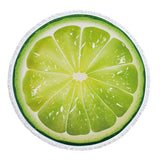 Fruit Printed Beach Mat Towel Throw - Green - 2 / STJ14-3 / Fruit Towel - Large - Microfibre - image 39