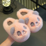 Women's Cute Cartoon Panda Slippers - Black - Slippers - 36-37 - Plush - image 4