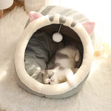 Funki Buys | Pet Beds | Cat Bed Warm Cozy Kitten Cat Cave - Pink - Rabbit / Cat Cave Bed / L / Plush - image 15
