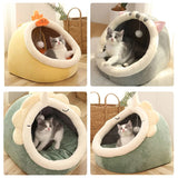 Funki Buys | Pet Beds | Cat Bed Warm Cozy Kitten Cat Cave - Pink - Rabbit / Cat Cave Bed / L / Plush - image 24