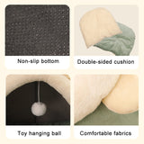Funki Buys | Pet Beds | Cat Bed Warm Cozy Kitten Cat Cave - Pink - Rabbit / Cat Cave Bed / L / Plush - image 21