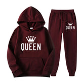 Women's Thickened Hooded Sweat Suit - Pink - 3XL - Polyester - image 10