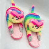 Women's Soft Cat Hug Slippers - White - Cat Slippers - 10 B - Plush - image 27