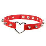 Women's Heart Choker Cosplay Collars - Red - Heart Choker - Medium - PU Leather - image 3