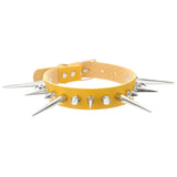 Women's Punk Spike Collar Necklace - Black - Spike Collar Necklace - PU Leather - image 30