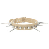 Women's Punk Spike Collar Necklace - Black - Spike Collar Necklace - PU Leather - image 25